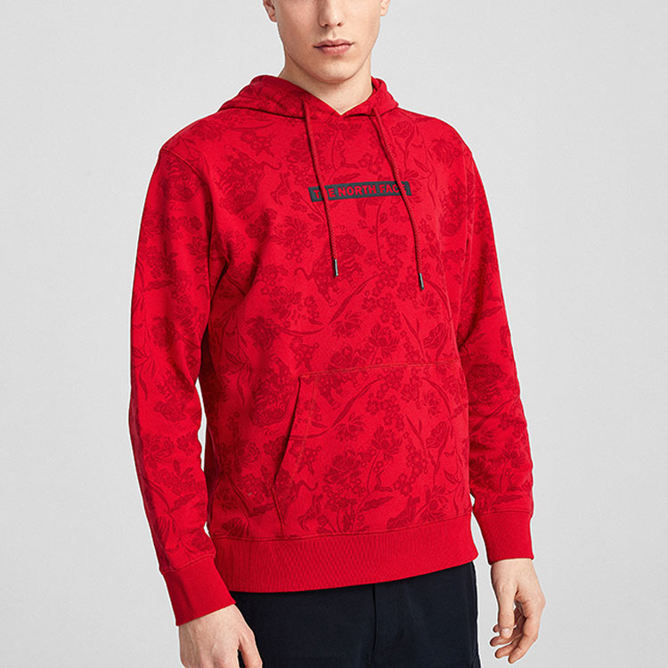 TNF Printed Breathable Knit Hoodie Unisex Red NF0A4UDP-0WQ 圖 5