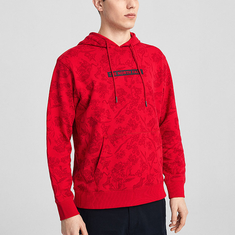 TNF Printed Breathable Knit Hoodie Unisex Red NF0A4UDP-0WQ 圖 6