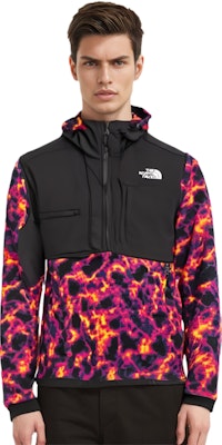 ザ・ノース・フェイス プリント デナリ 2 ハーフジップ フード ジャケット ブラック メンズ NF0A5J1H-29K Details for ザ・ノース・フェイス プリント デナリ 2 ハーフジップ フード ジャケット ブラック メンズ NF0A5J1H-29K