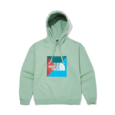 TNF Printed Green Pullover Hoodie - Unisex Casual Wear NM5PM02C