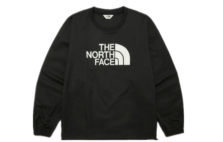 TNF Printed Logo Pullover Sweatshirt Unisex Black NM5MM55J