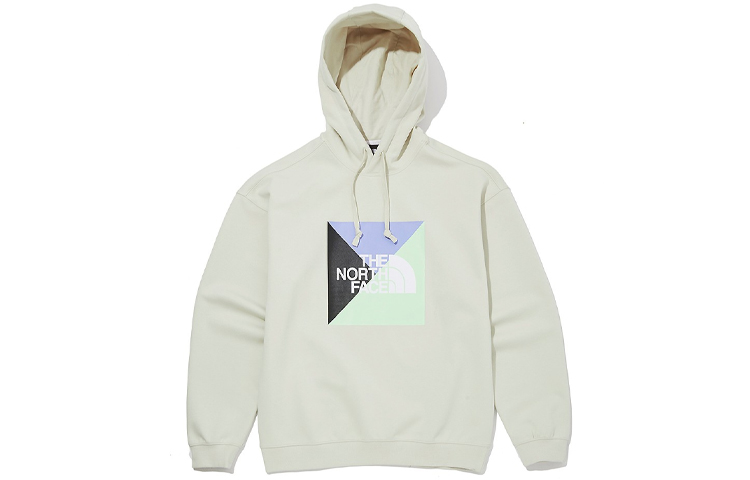 TNF Printed Pullover Hoodie Beige Unisex Casual Style NM5PM02B