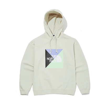 TNF Printed Pullover Hoodie Beige Unisex Casual Style NM5PM02B