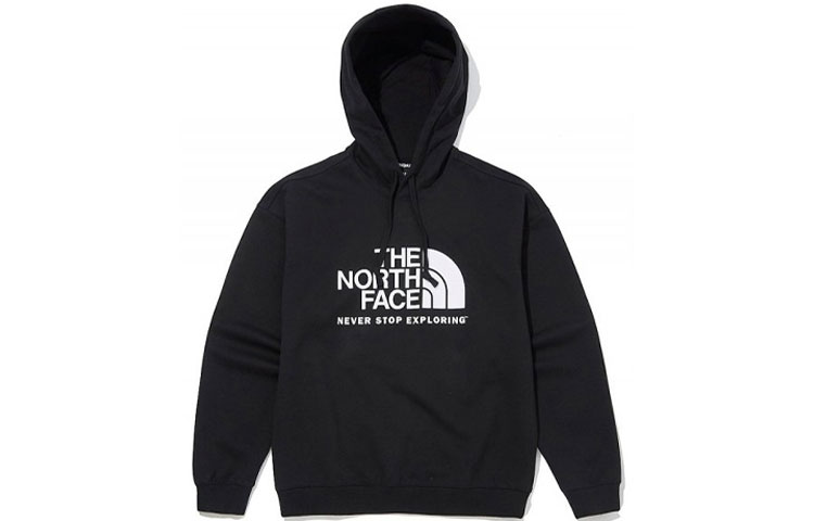 TNF Printed Pullover Hoodie Unisex Black NM5PM02A