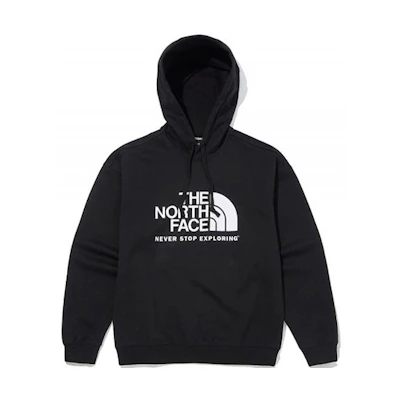 TNF Printed Pullover Hoodie Unisex Black NM5PM02A
