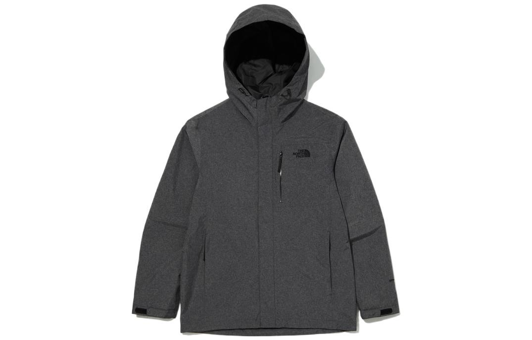 TNF Pro Shield Jacket Grey Hooded Logo Embroidered Outerwear NJ2HN00B