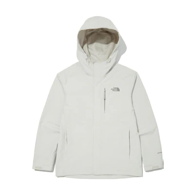 TNF Pro Shield Logo Embroidered Hoodie Jacket - White NJ2HN00D