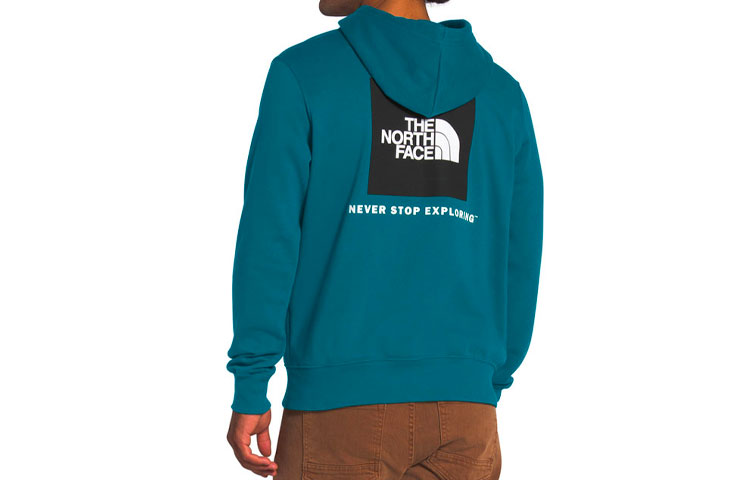 TNF Pullover Hoodie Blue with Back Logo Print NF0A4761-Q31