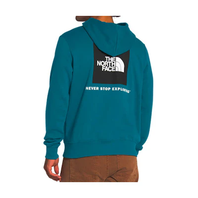 TNF Pullover Hoodie Blue with Back Logo Print NF0A4761-Q31