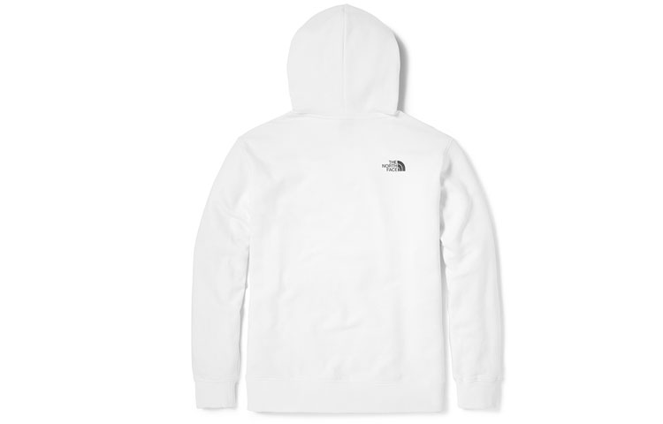 Lookbook 北面户外抓绒连帽衫白色 - 男女款棉质卫衣 NF0A5JVQ-FN4