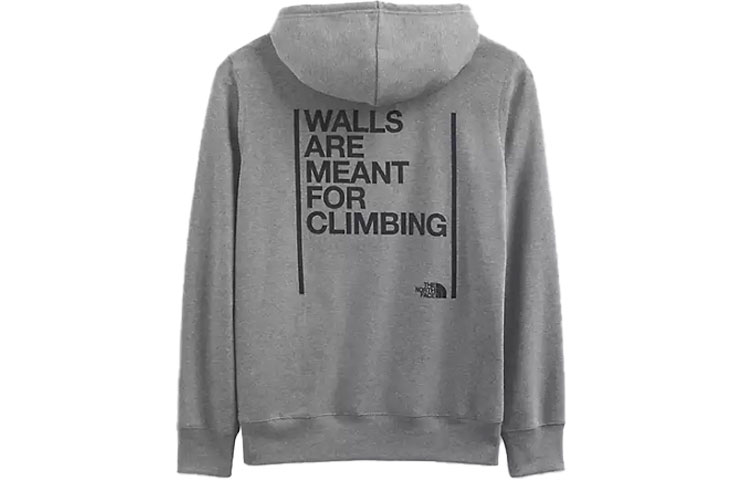 TNF Pullover Hoodie with Letter Print Long Sleeves NF0A7R7U-DYY