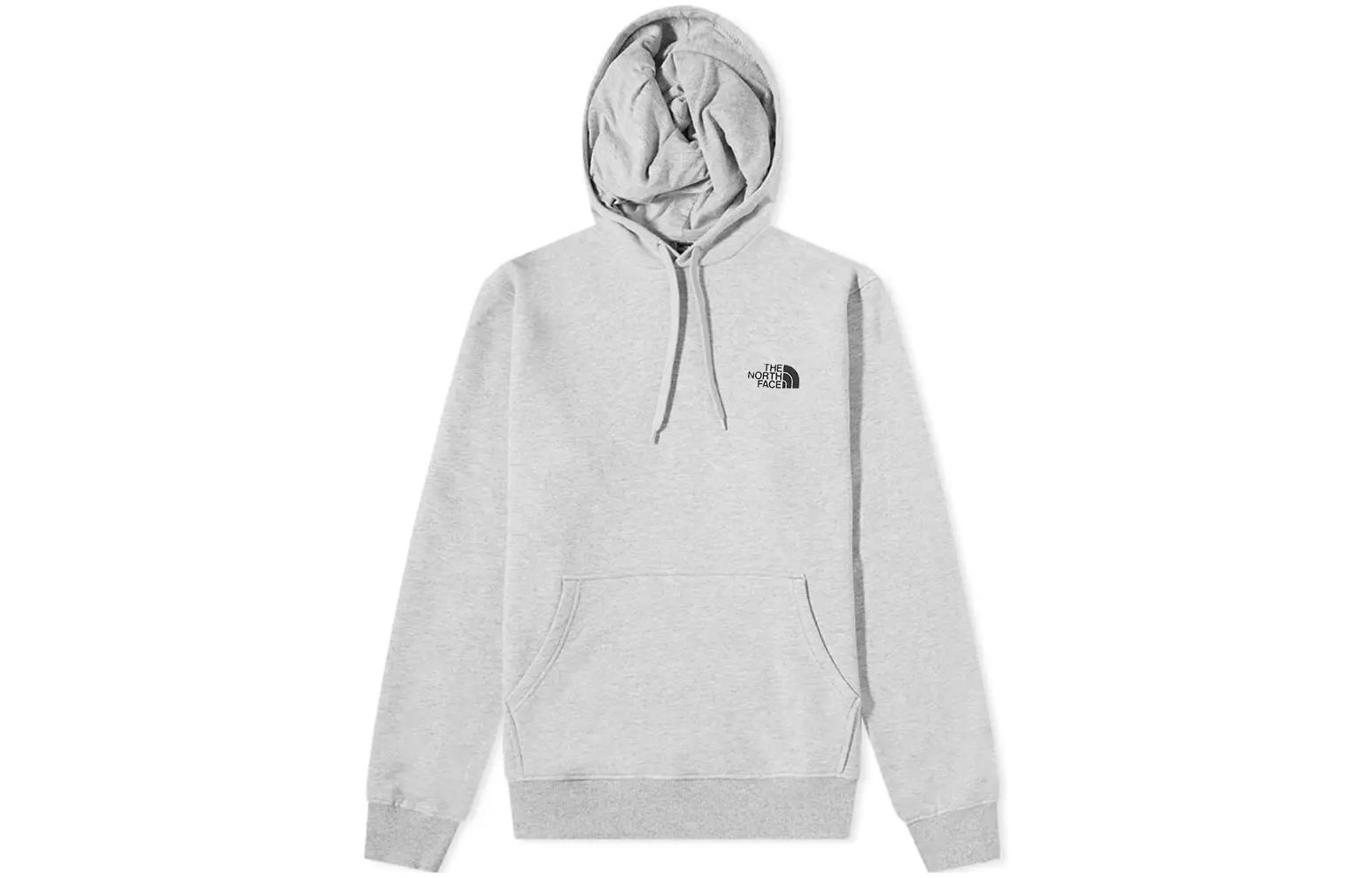 TNF Pullover Hoodie with Logo Print in Gray NF0A7X1J-DYX