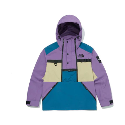TNF Purple Colorblock Half-Zip Windproof Hooded Jacket NA4HM01L