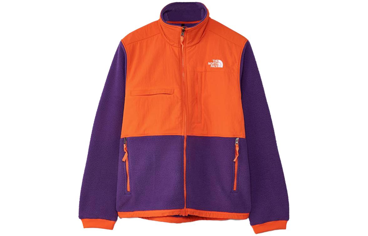 TNF Purple Colorblock Logo Print Zip-Up Jacket NF0A4QYJ-1M2 圖 2