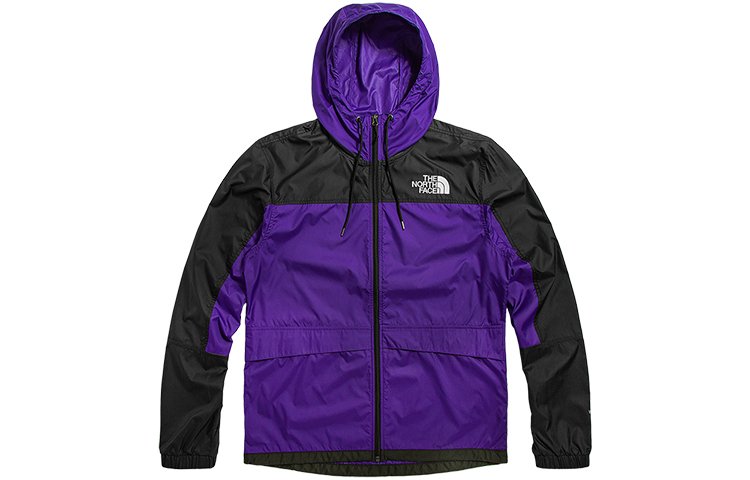 TNF Purple Colorblock Windproof Outdoor Jacket NF0A4QZ7-NL4