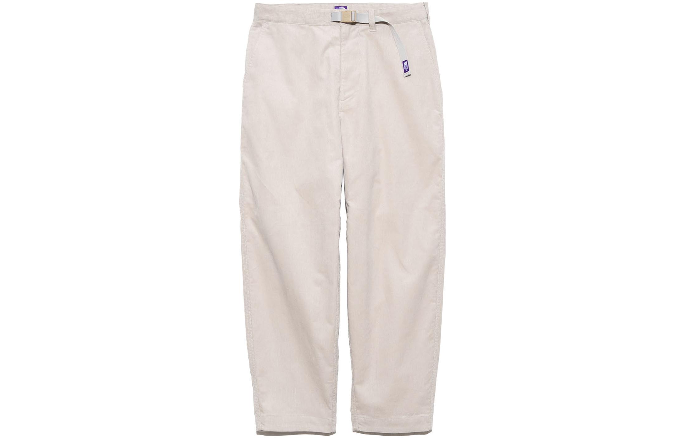 TNF PURPLE Corduroy Tapered Field Pants Light Beige Mens NT5364N-ST