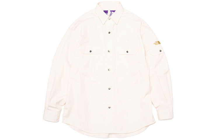 The North Face Purple Label 65/35 CPO White Unisex Long Sleeve Shirt NP2203N-I