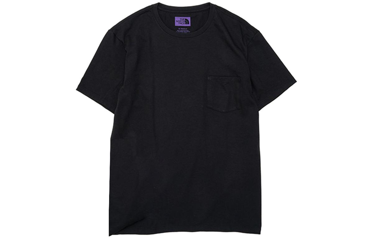 THE NORTH FACE PURPLE LABEL  Black Crewneck Casual T-Shirt NT3906N-K
