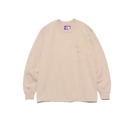 TNF Purple Label Beige Crewneck Long Sleeve Sweatshirt Unisex NT3365N-BE