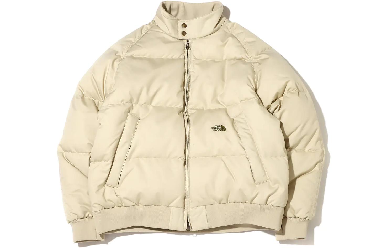 TNF PURPLE LABEL Beige Logo Embroidered Down Jacket Unisex ND2265N-LB