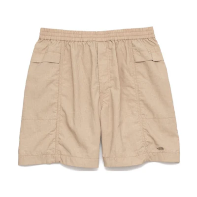 TNF PURPLE LABEL Beige Unisex Casual Shorts with Elastic Waist NT4304N-BE