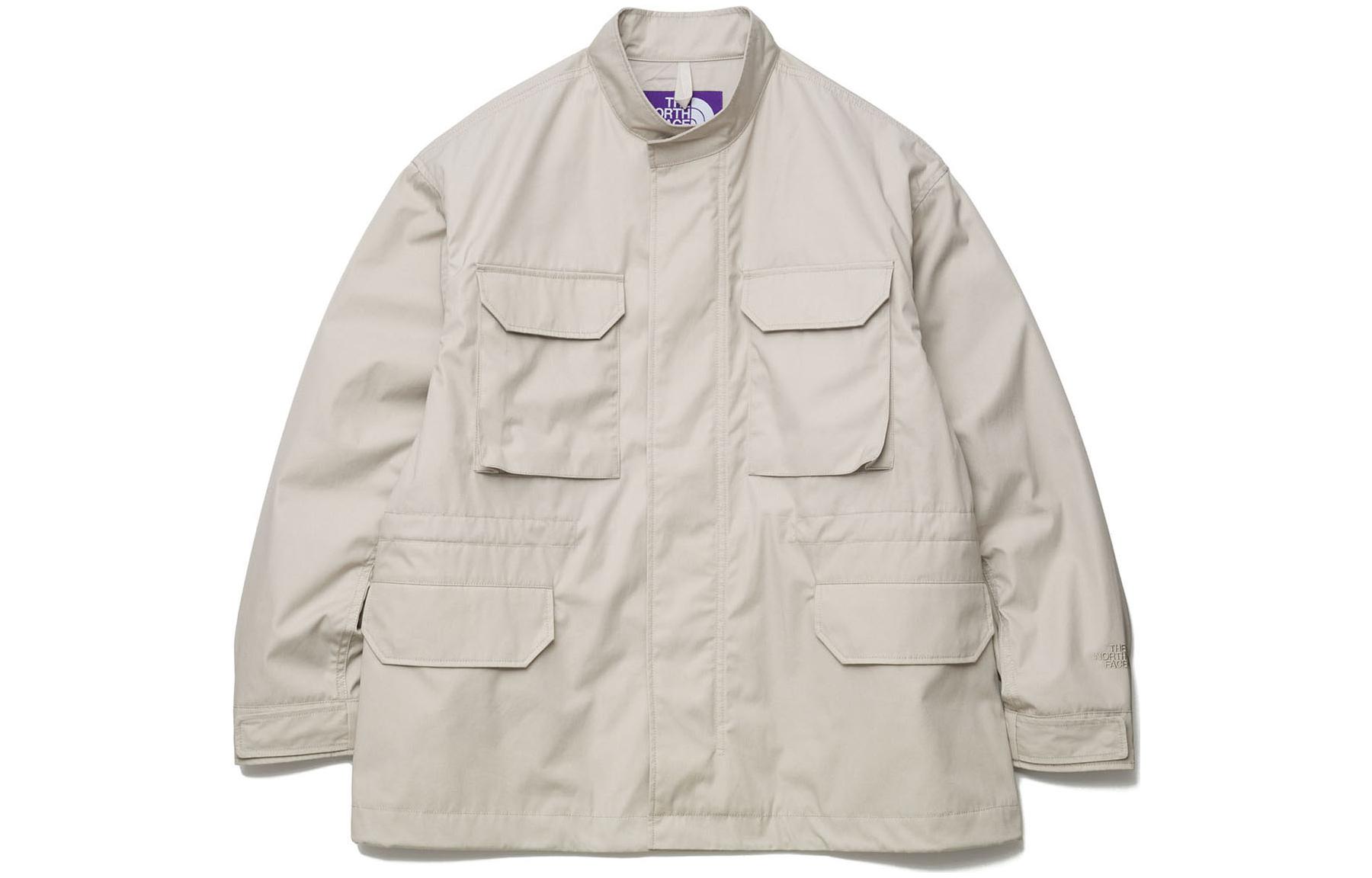 The North Face PURPLE LABEL Beige Utility Pocket Workwear Collar Jacket Unisex NP2304N-LB