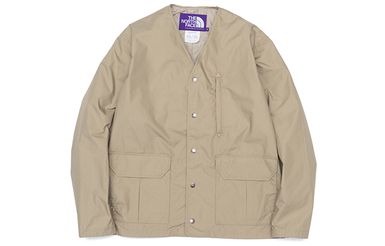 The North Face Purple Label Beige V-Neck Long-Sleeve Jacket Unisex NP2102N-VB