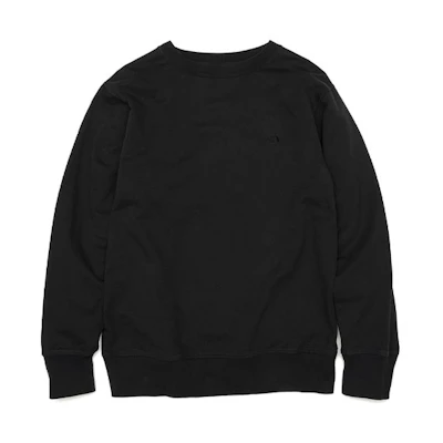 TNF PURPLE LABEL Black Basic Crewneck Sweatshirt for Men NT6903N-K