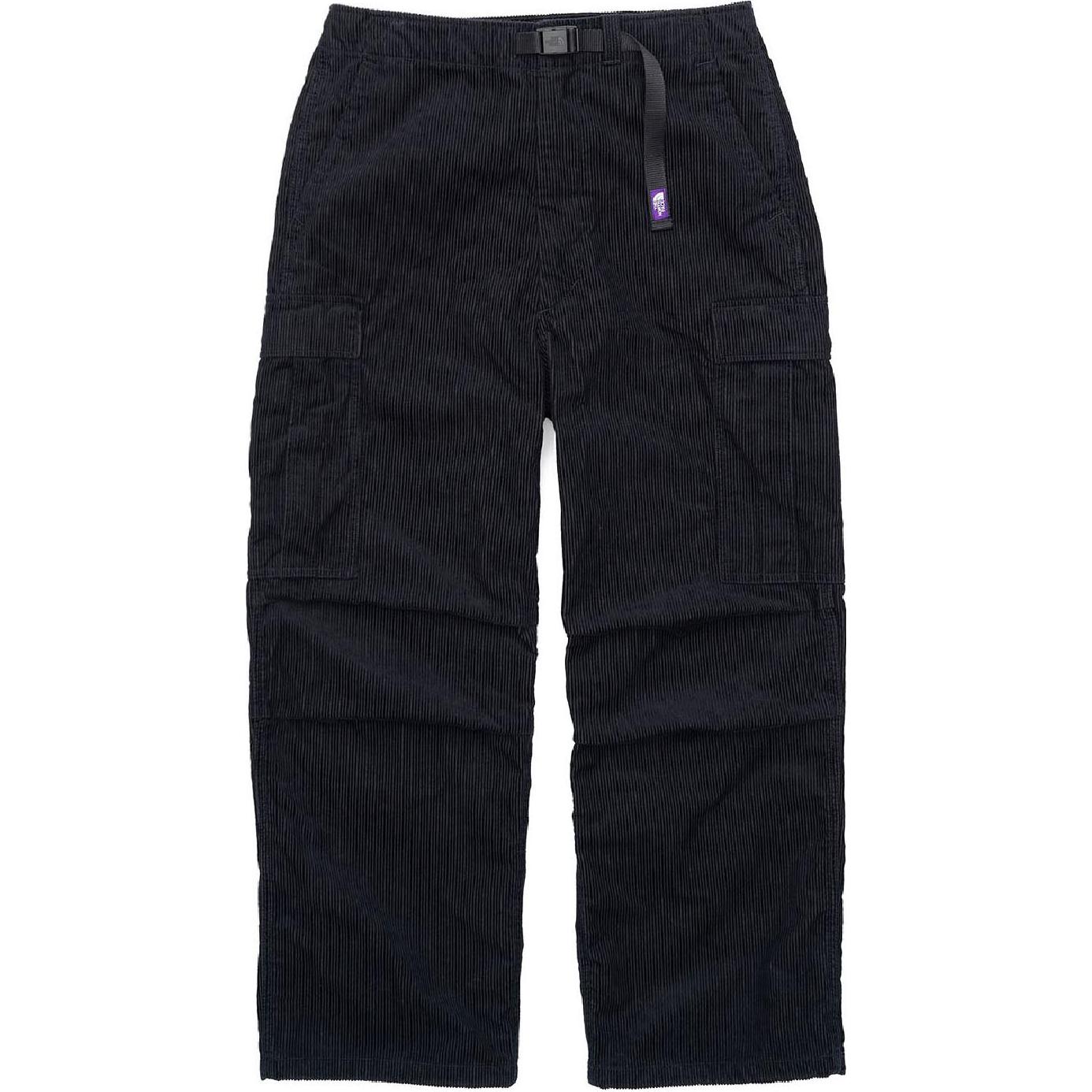 The North Face Purple Label Black Casual Pants with Striped Logo for Men NT5260N