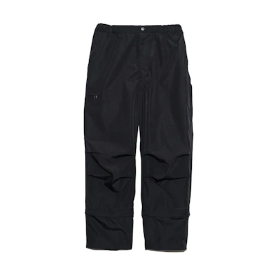 TNF PURPLE LABEL Black Elastic Waist Straight Pants NT5410N-K