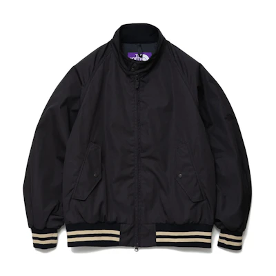 TNF PURPLE LABEL Black Full-Zip Stand Collar Jacket Menswear NP2303N-K
