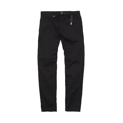 TNF PURPLE LABEL Black Logo Stretch Straight Pants NT5904N-K