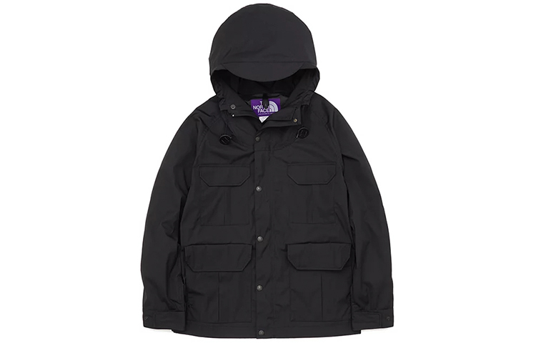 The North Face Purple Label Black Outdoor Multi-pocket Hooded Jacket NP2051N-K