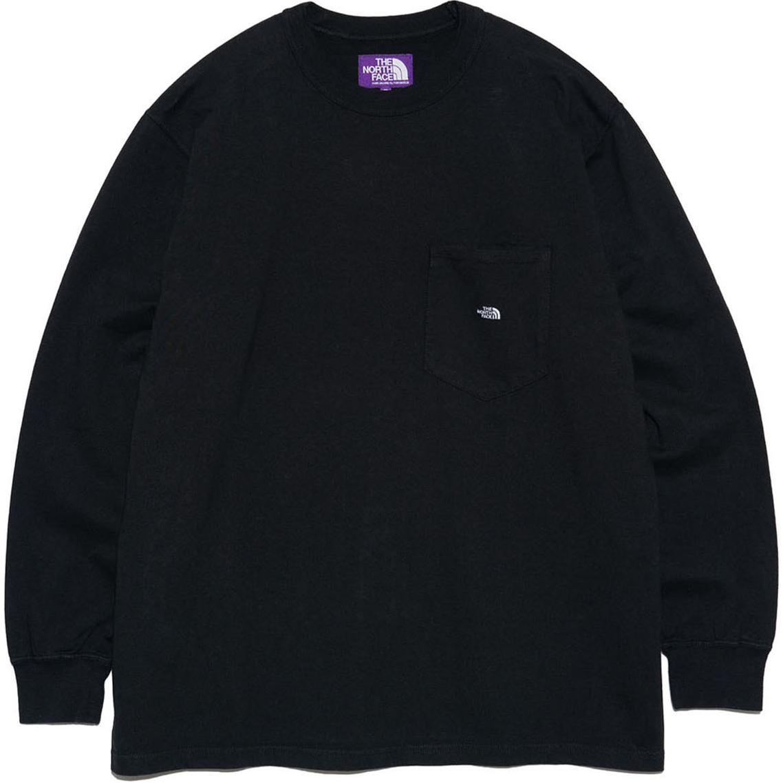 The North Face Purple Label Black Pocket Crewneck Sweatshirt Unisex Casual. NT3365N-K