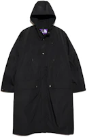 The North Face Purple Label Black Solid Long Hooded Windbreaker Jacket NP2354N-K The North Face Purple Label Black Solid Long Hooded Windbreaker Jacket NP2354N-K