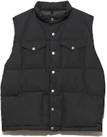 The North Face PURPLE LABEL Black Solid Stand Collar Vest ND2362N-K The North Face PURPLE LABEL Black Solid Stand Collar Vest ND2362N-K