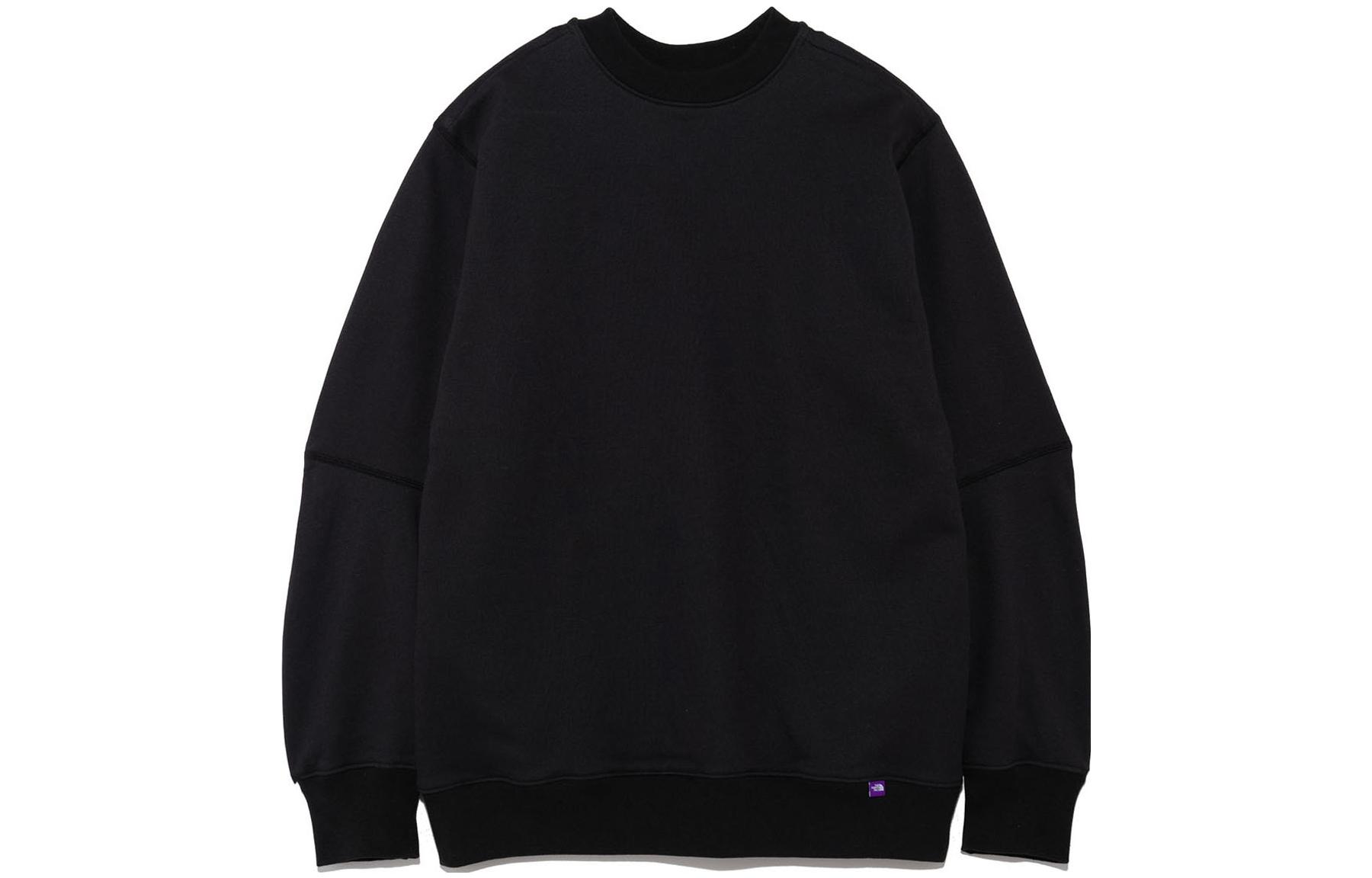 Order THE NORTH FACE PURPLE LABEL Sweater Hitam Unisex Crewneck Lengan Panjang NT6350N-K