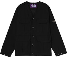 The North Face Purple Label Black V-Neck Casual Multi-Pocket Flight Jacket NP2205N-K The North Face Purple Label Black V-Neck Casual Multi-Pocket Flight Jacket NP2205N-K