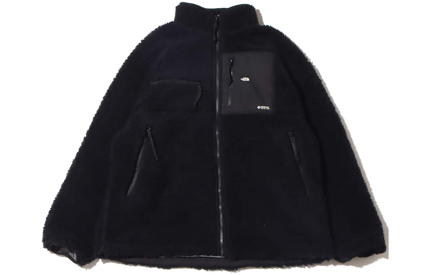 TNF Purple Label Black Wool Jacket with Zip Pockets NA2252N-K
