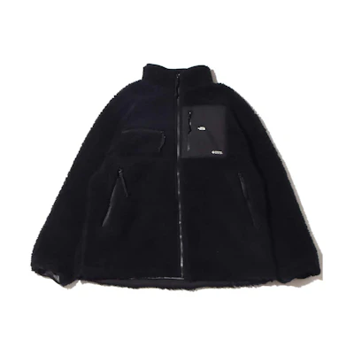 TNF Purple Label Black Wool Jacket with Zip Pockets NA2252N-K