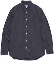 The North Face PURPLE LABEL Blue-Grey Logo Collar Loose Fit Shirt SS24 Men NT3432N-AH The North Face PURPLE LABEL Blue-Grey Logo Collar Loose Fit Shirt SS24 Men NT3432N-AH