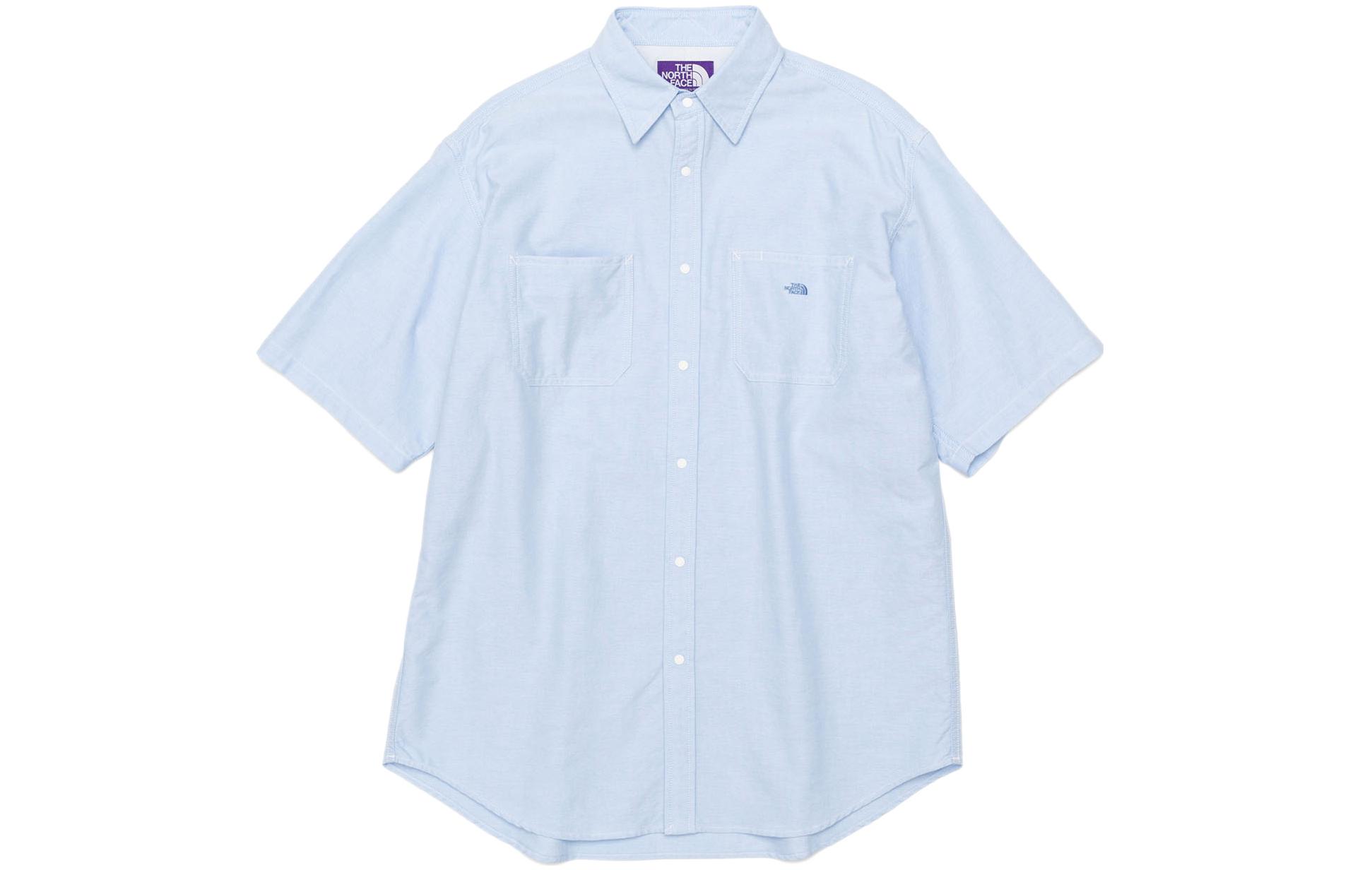 The North Face Purple Label Blue Japan Edition Embroidered Shirt NT3208N-SX