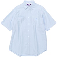 The North Face Purple Label Blue Japan Edition Embroidered Shirt NT3208N-SX The North Face Purple Label Blue Japan Edition Embroidered Shirt NT3208N-SX