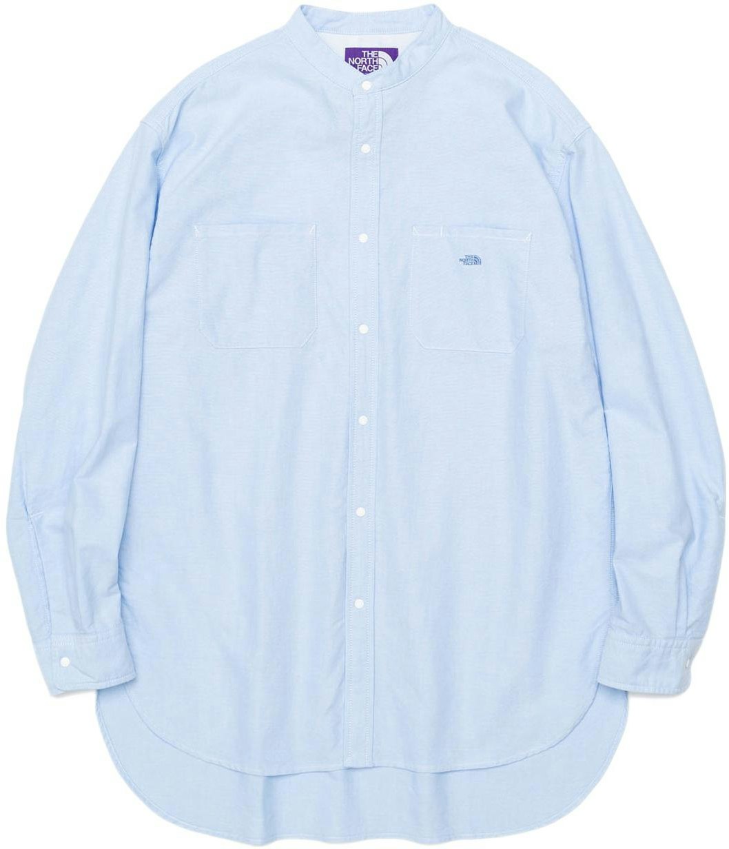 the-north-face-purple-label-blue-logo-embroidered-button-up-shirt-unisex-nt-3201-n-sx