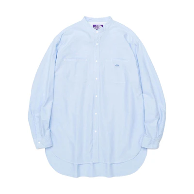TNF PURPLE LABEL Blue Logo Embroidered Button-Up Shirt Unisex NT3201N-SX