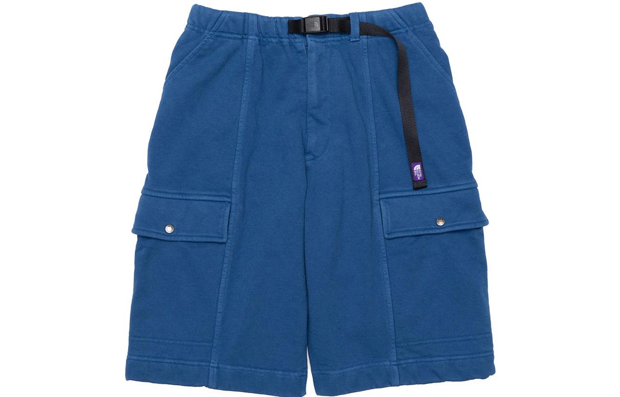 The North Face PURPLE LABEL Blue Solid Straight Casual Shorts NT4201N-TB