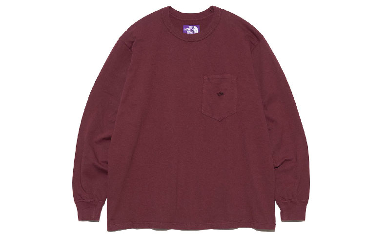 The North Face Purple Label Bordeaux Embroidered Logo Crewneck Sweatshirt Unisex NT3365N-BO