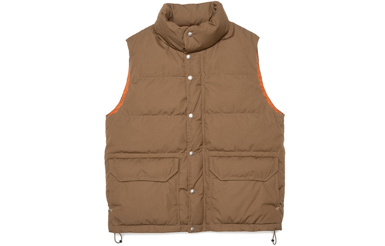 THE NORTH FACE PURPLE LABEL Casual Minimalist Stand Collar Vest Unisex Gray Brown ND2158N-TP