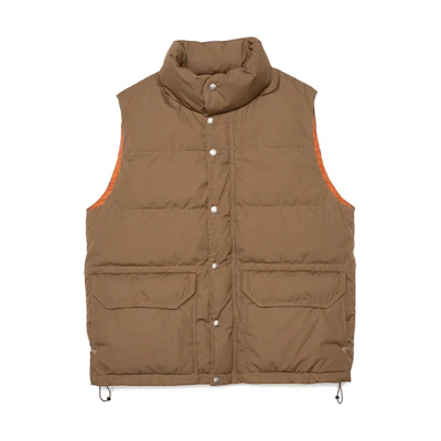 THE NORTH FACE PURPLE LABEL Casual Minimalist Stand Collar Vest Unisex Gray Brown ND2158N-TP