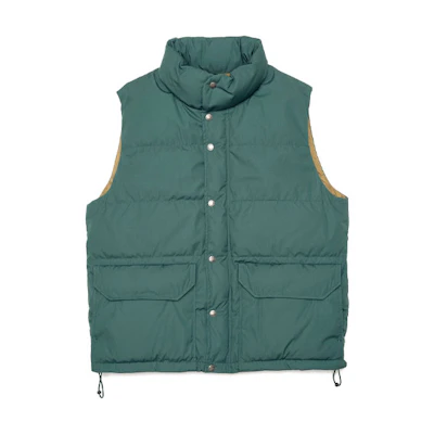 THE NORTH FACE PURPLE LABEL Casual Stand Collar Vest Peacock Green Unisex. ND2158N-YG